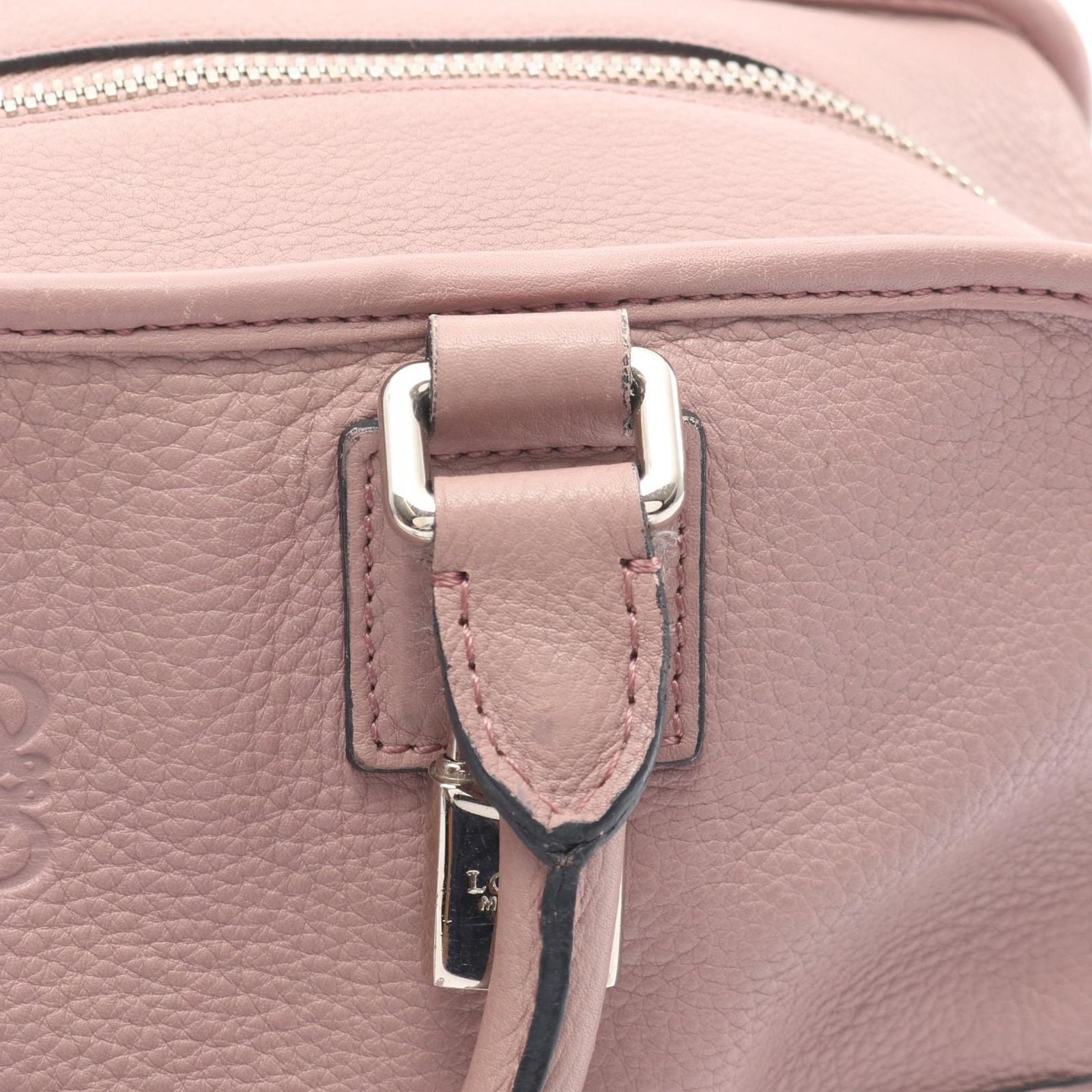 Loewe Handbag Amazona 28 Pink Beige Leather — view 7