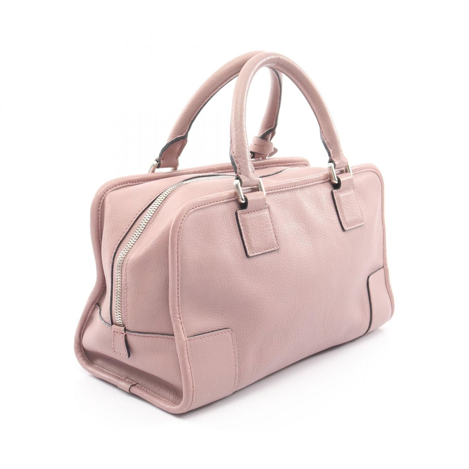 Loewe Handbag Amazona 28 Pink Beige Leather — view 2
