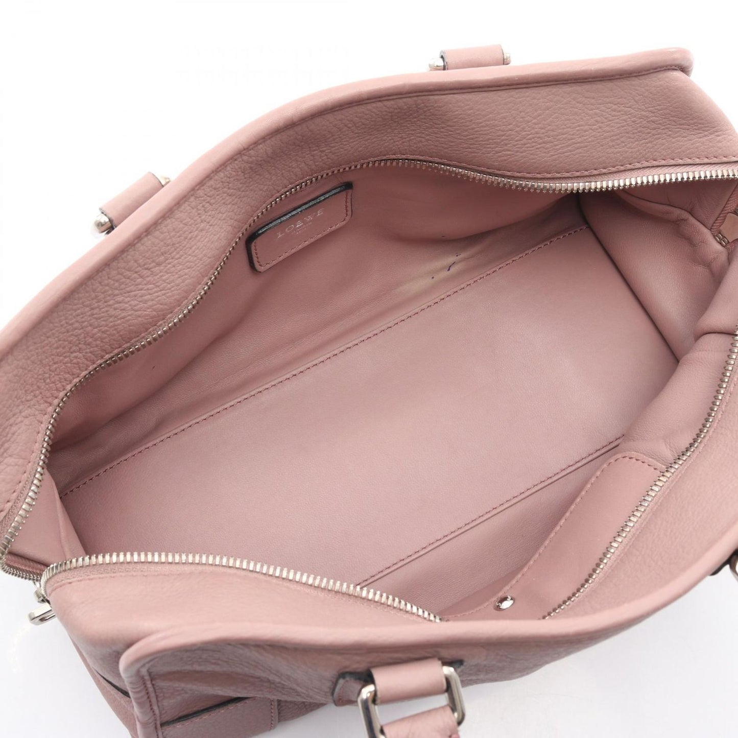 Loewe Handbag Amazona 28 Pink Beige Leather — view 3