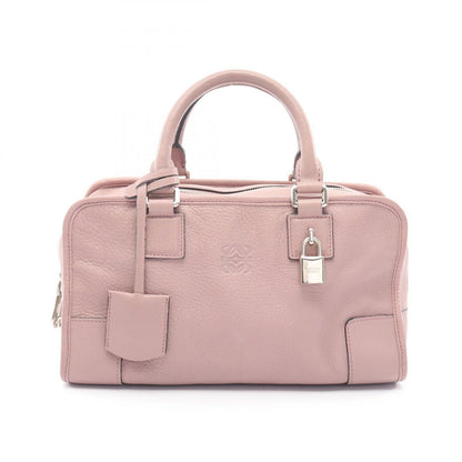 Loewe Handbag Amazona 28 Pink Beige Leather