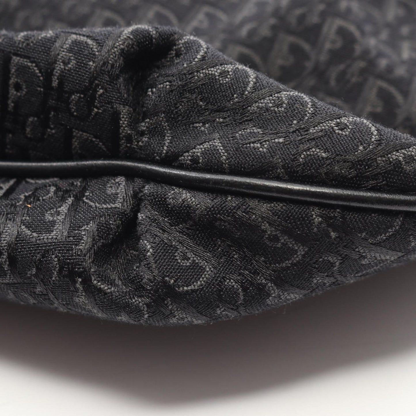 Dior Shoulder Bag Black Canvas Leather Trotter — view 6
