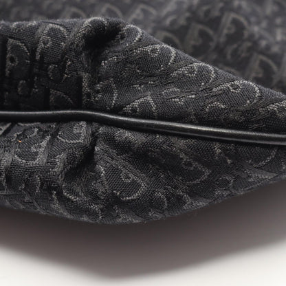 Dior Shoulder Bag Black Canvas Leather Trotter — view 6