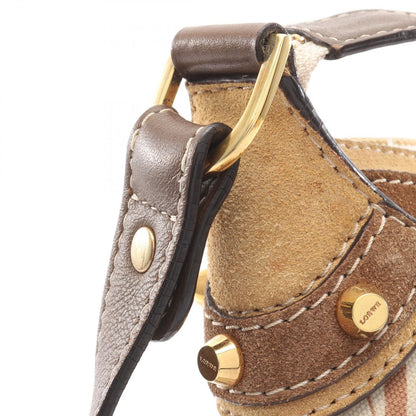 Loewe Shoulder Bag 160 Aniversario Beige Canvas Suede 160 — view 6