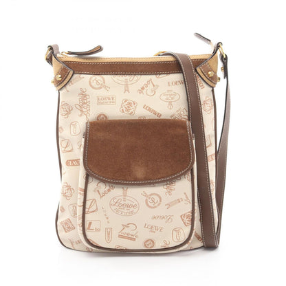 Loewe Shoulder Bag 160 Aniversario Beige Canvas Suede 160