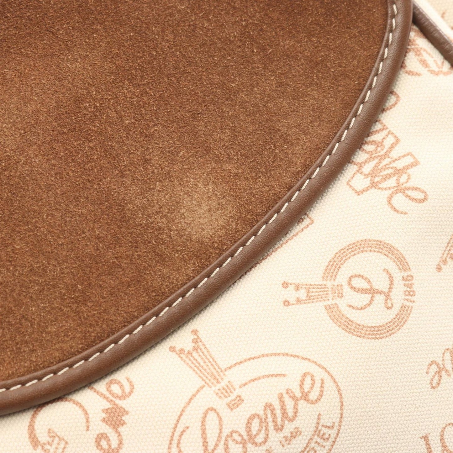 Loewe Shoulder Bag 160 Aniversario Beige Canvas Suede 160 — view 8
