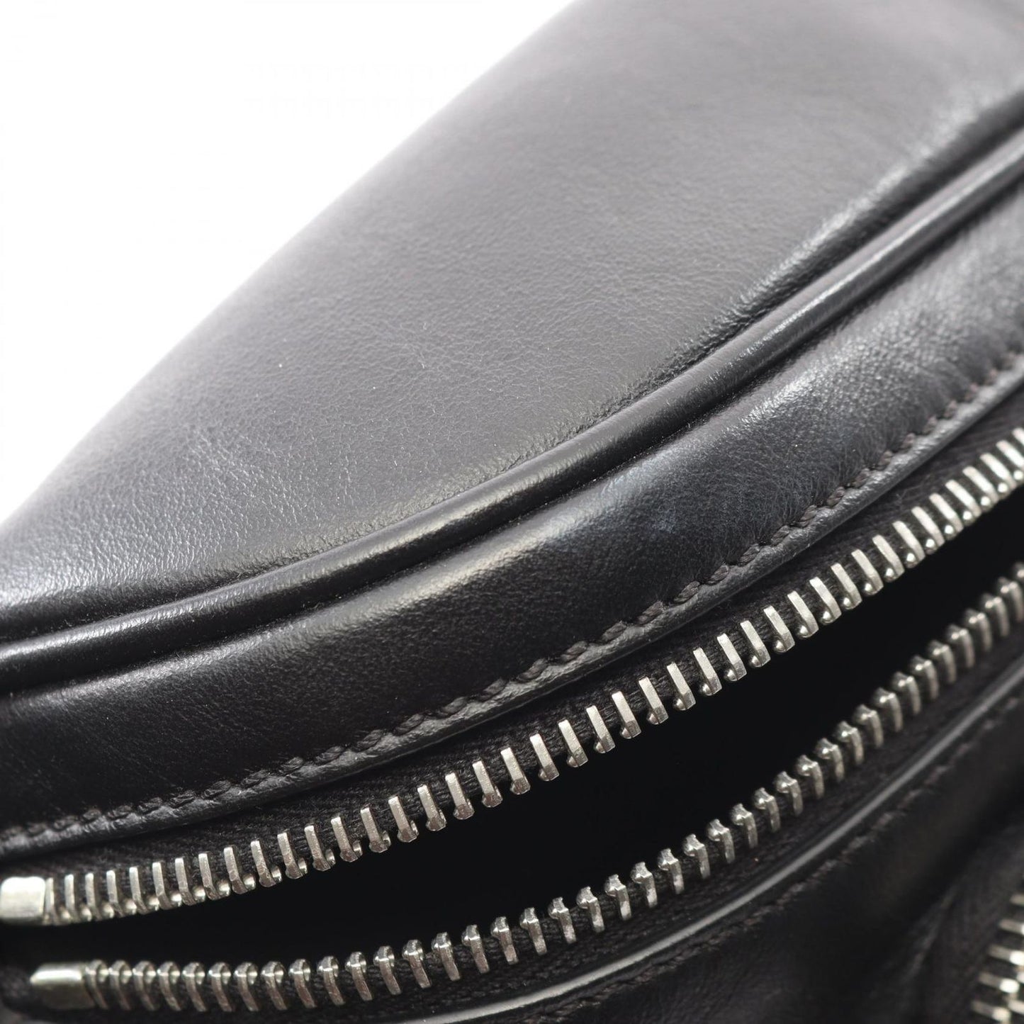 Fendi Waist Bag Bugs Mon Star Eye Black Yellow Leather — view 8