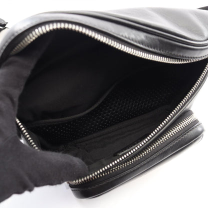 Fendi Waist Bag Bugs Mon Star Eye Black Yellow Leather — view 3
