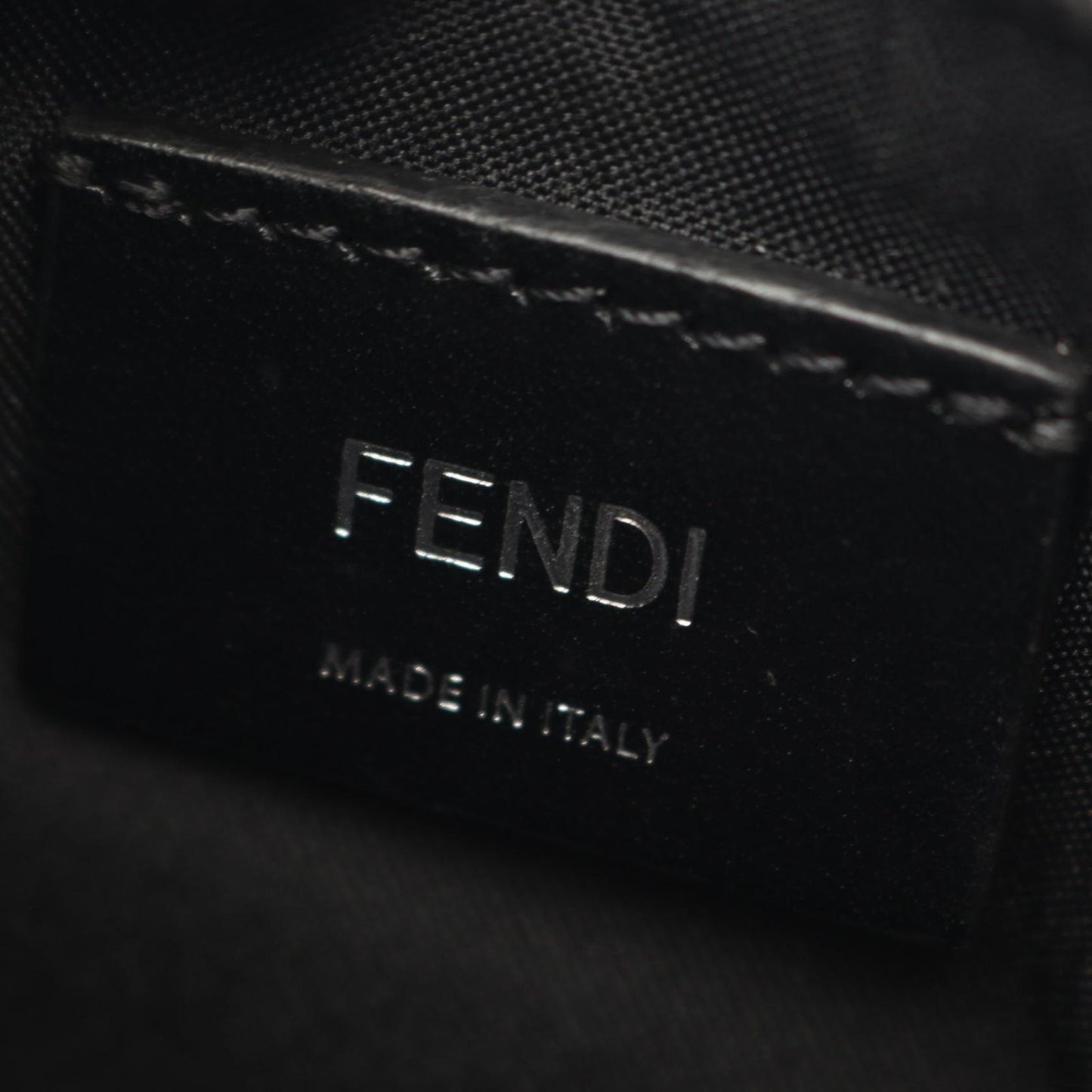 Fendi Waist Bag Bugs Mon Star Eye Black Yellow Leather — view 4