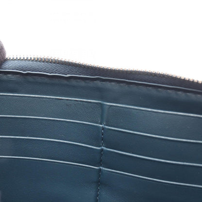 Bottega Veneta Round Wallet Cassette Stitch Maxi Intrecciato Navy Leather — view 7