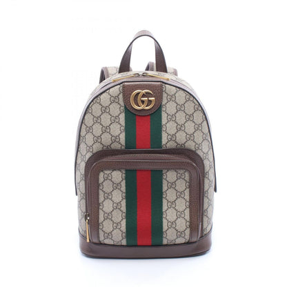 Gucci Backpack Ophidia GG Supreme Beige Brown Canvas Leather