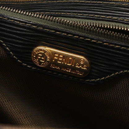 Fendi Handbag Zucca Brown Dark Canvas Leather 2-Way Vanity — view 4