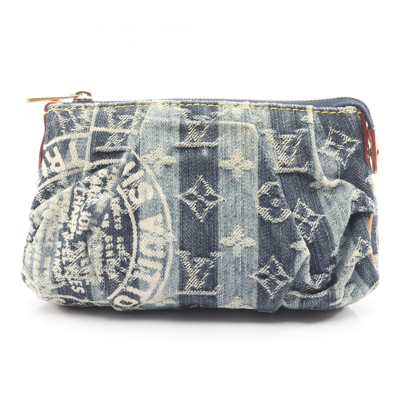 Louis Vuitton Pouch Trousse Monogram Denim Leather