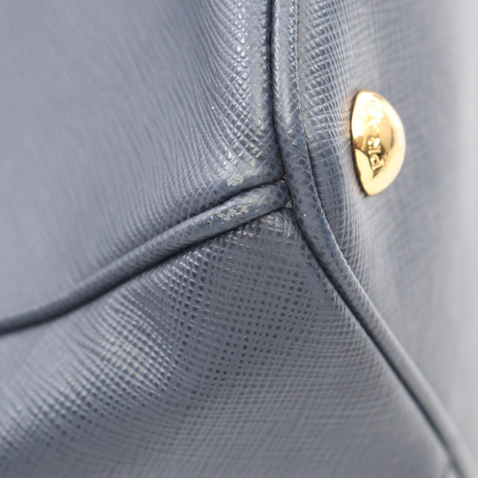 Prada Handbag Saffiano Lux Galleria 2-Way Navy Leather Tote — view 7