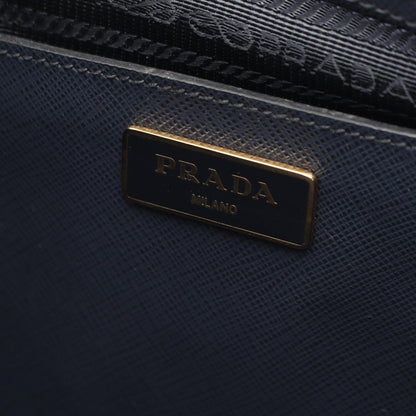 Prada Handbag Saffiano Lux Galleria 2-Way Navy Leather Tote — view 4