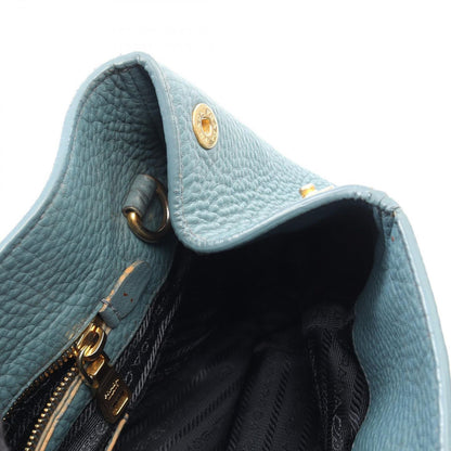Prada Tote Vitello Daino 2-Way Blue Leather — view 7