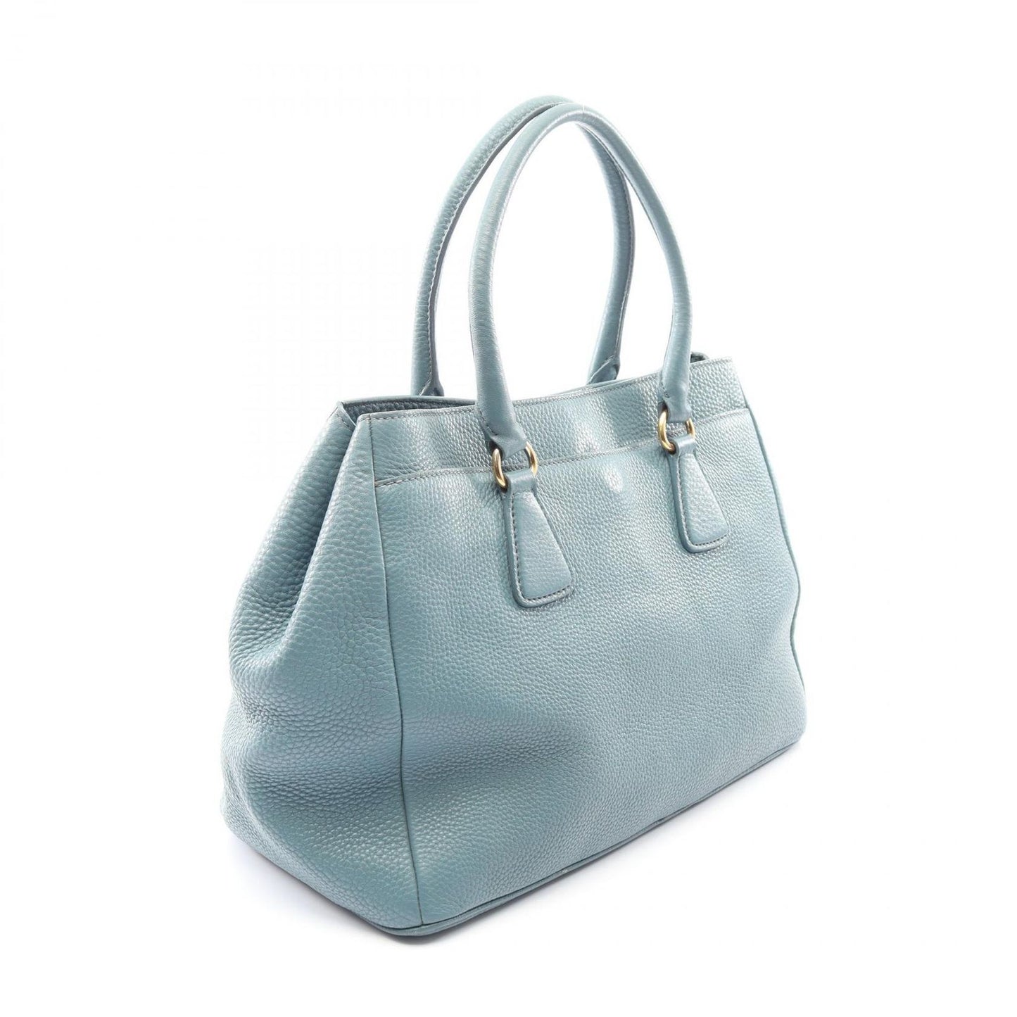Prada Tote Vitello Daino 2-Way Blue Leather — view 2
