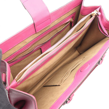 Gucci Handbag 2-Way Red Pink Purple Leather — view 3