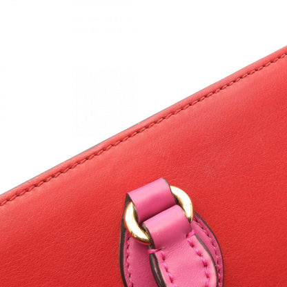 Gucci Handbag 2-Way Red Pink Purple Leather — view 6