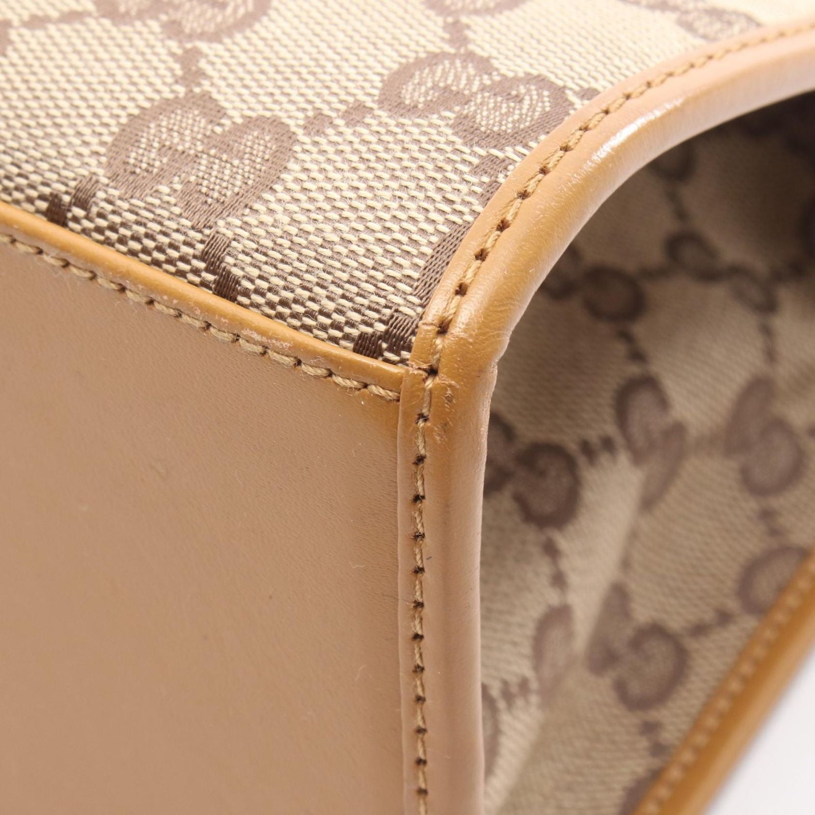 Gucci Shoulder Bag Jackie GG Canvas 002 Beige Camel — view 7