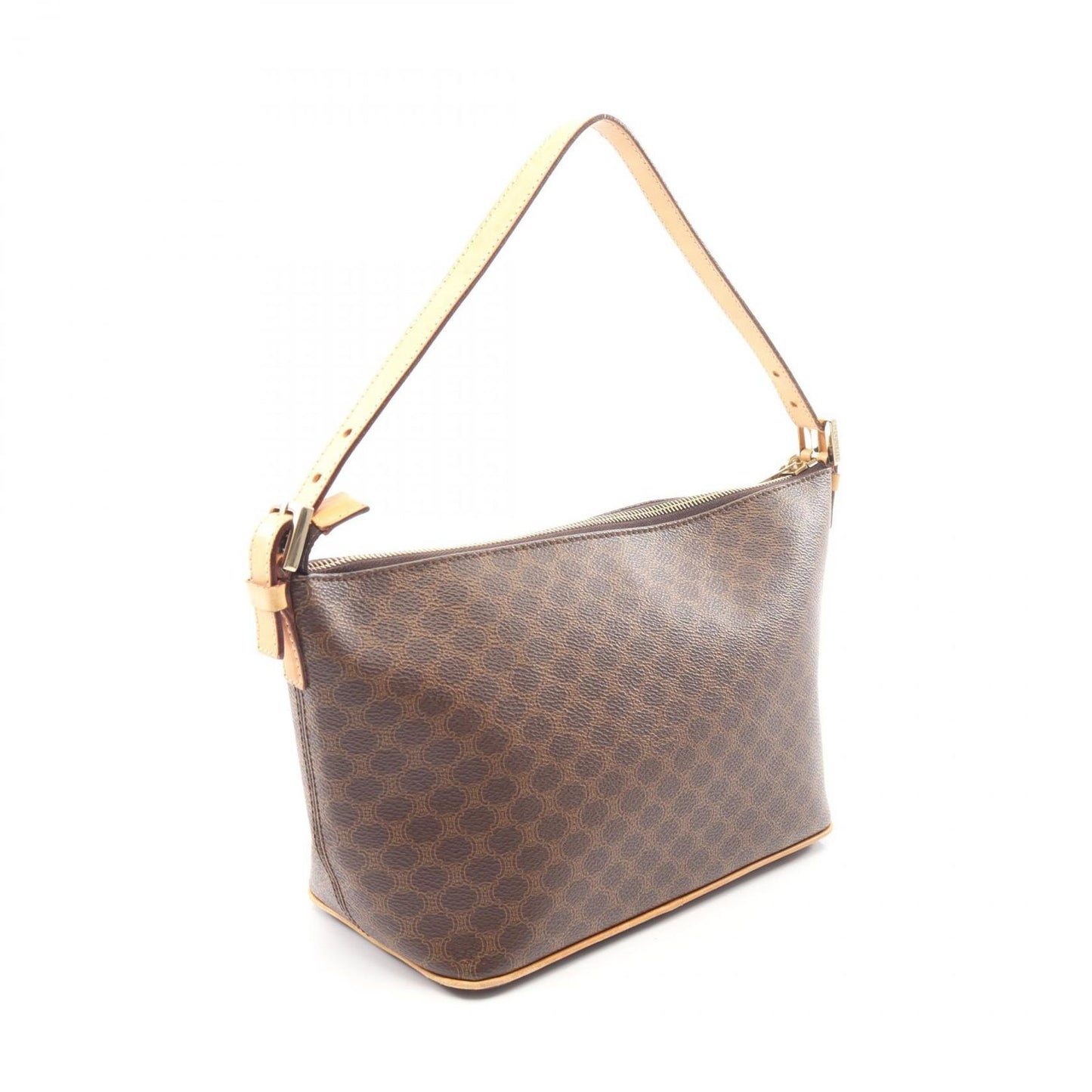 Celine Seri Handbag Macadamia Cu Brown Coating Ting Canvas Leather Triomphe — view 2