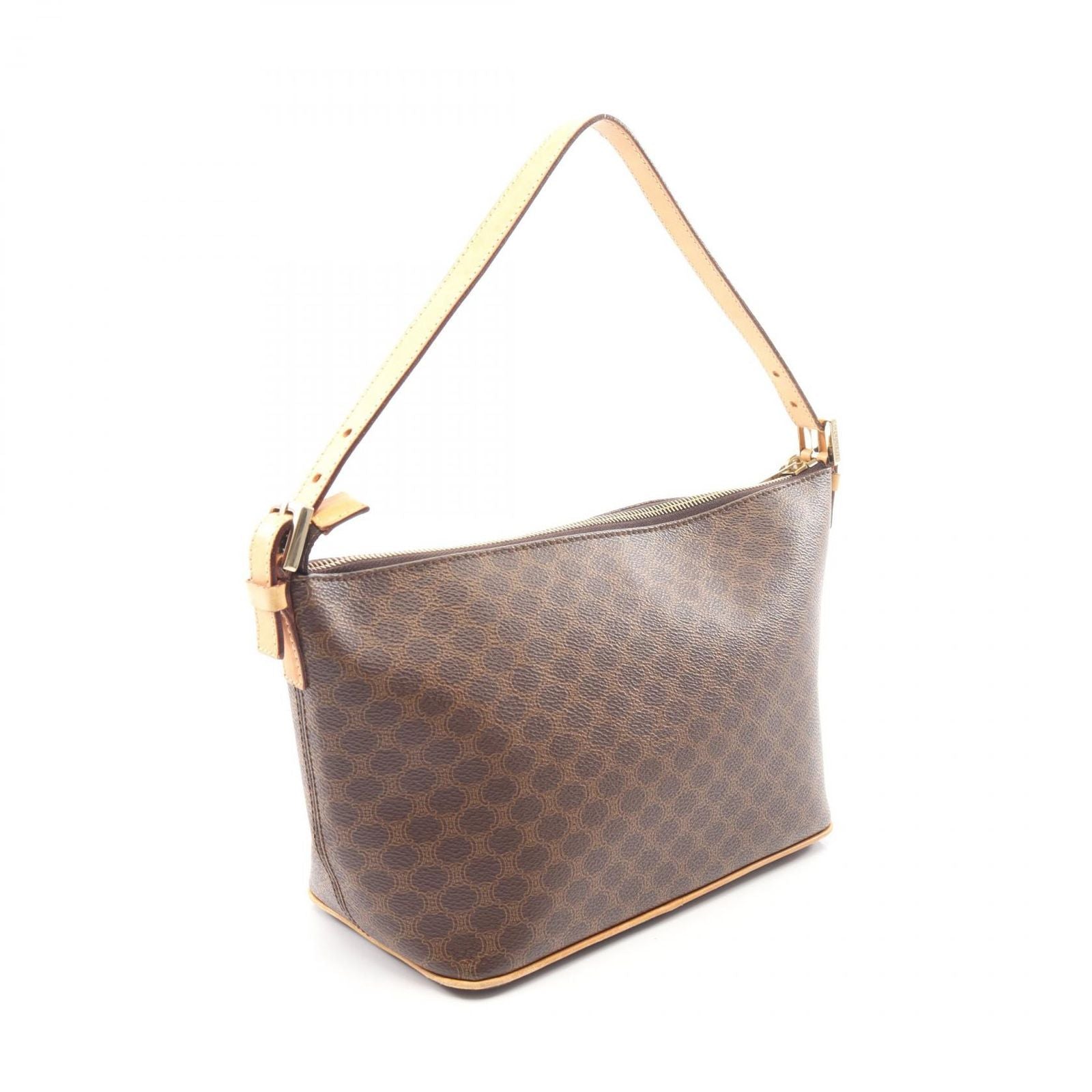 Celine Seri Handbag Macadamia Cu Brown Coating Ting Canvas Leather Triomphe — view 2