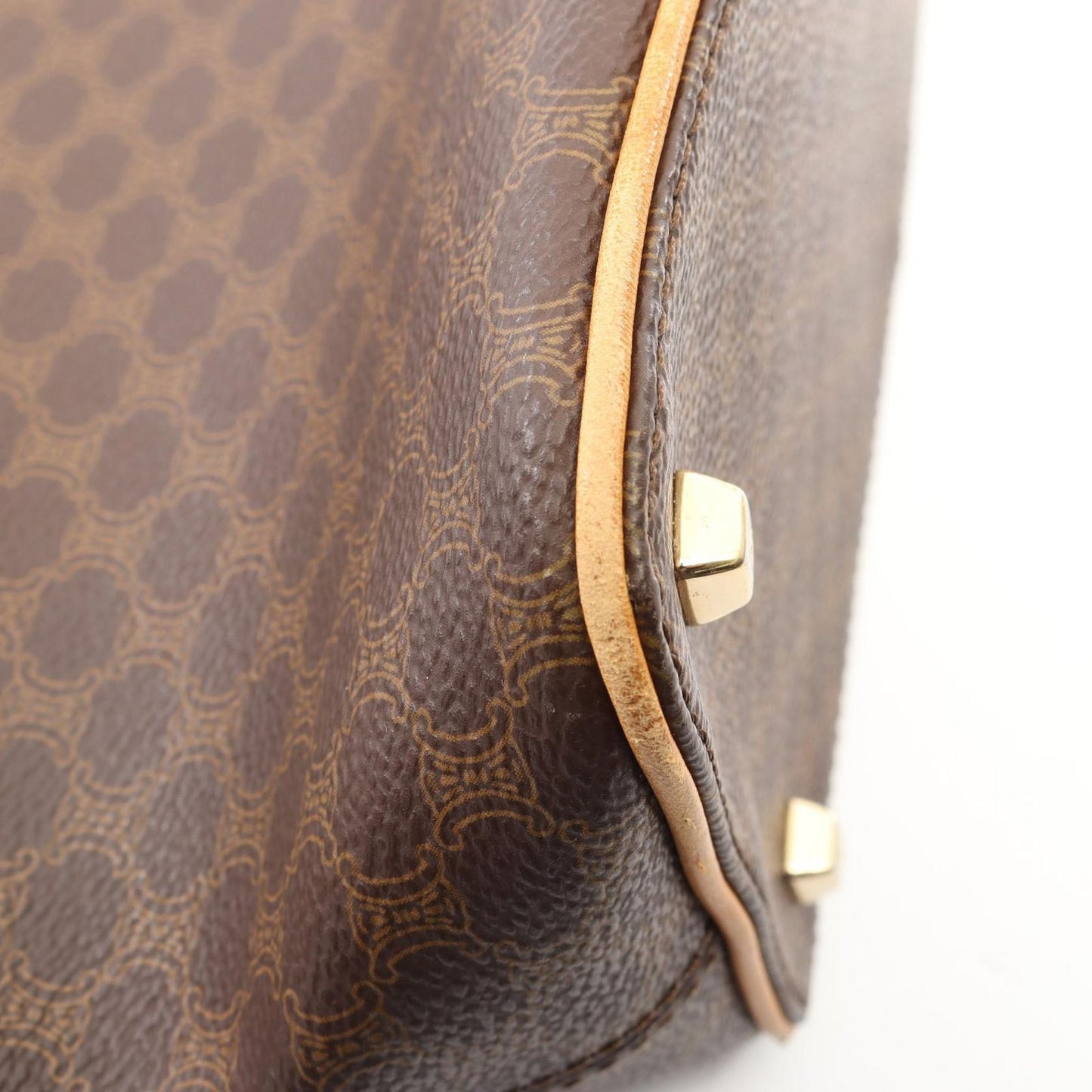 Celine Seri Handbag Macadamia Cu Brown Coating Ting Canvas Leather Triomphe — view 6