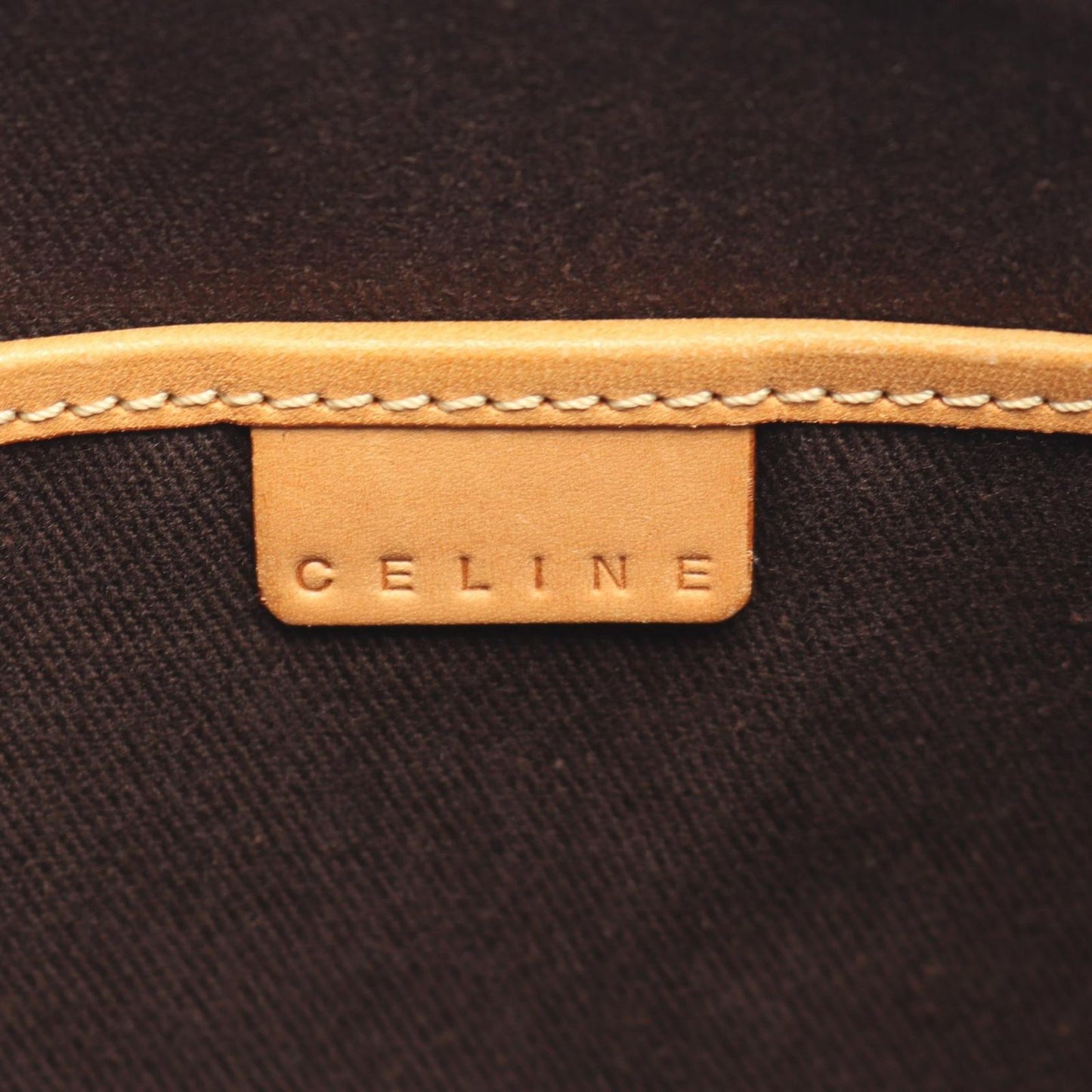 Celine Seri Handbag Macadamia Cu Brown Coating Ting Canvas Leather Triomphe — view 4