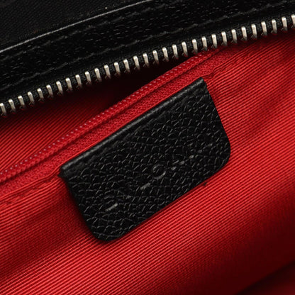 Bvlgari Handbag Logo Mania Black Canvas Leather — view 4