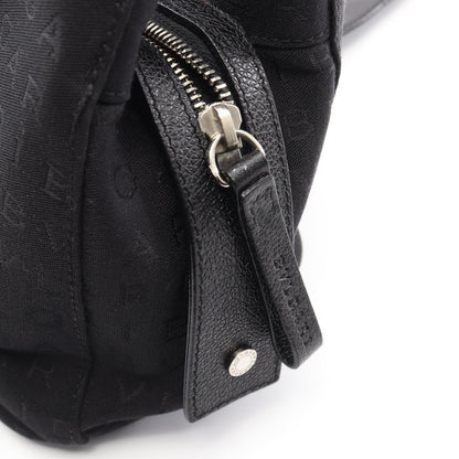 Bvlgari Handbag Logo Mania Black Canvas Leather — view 9