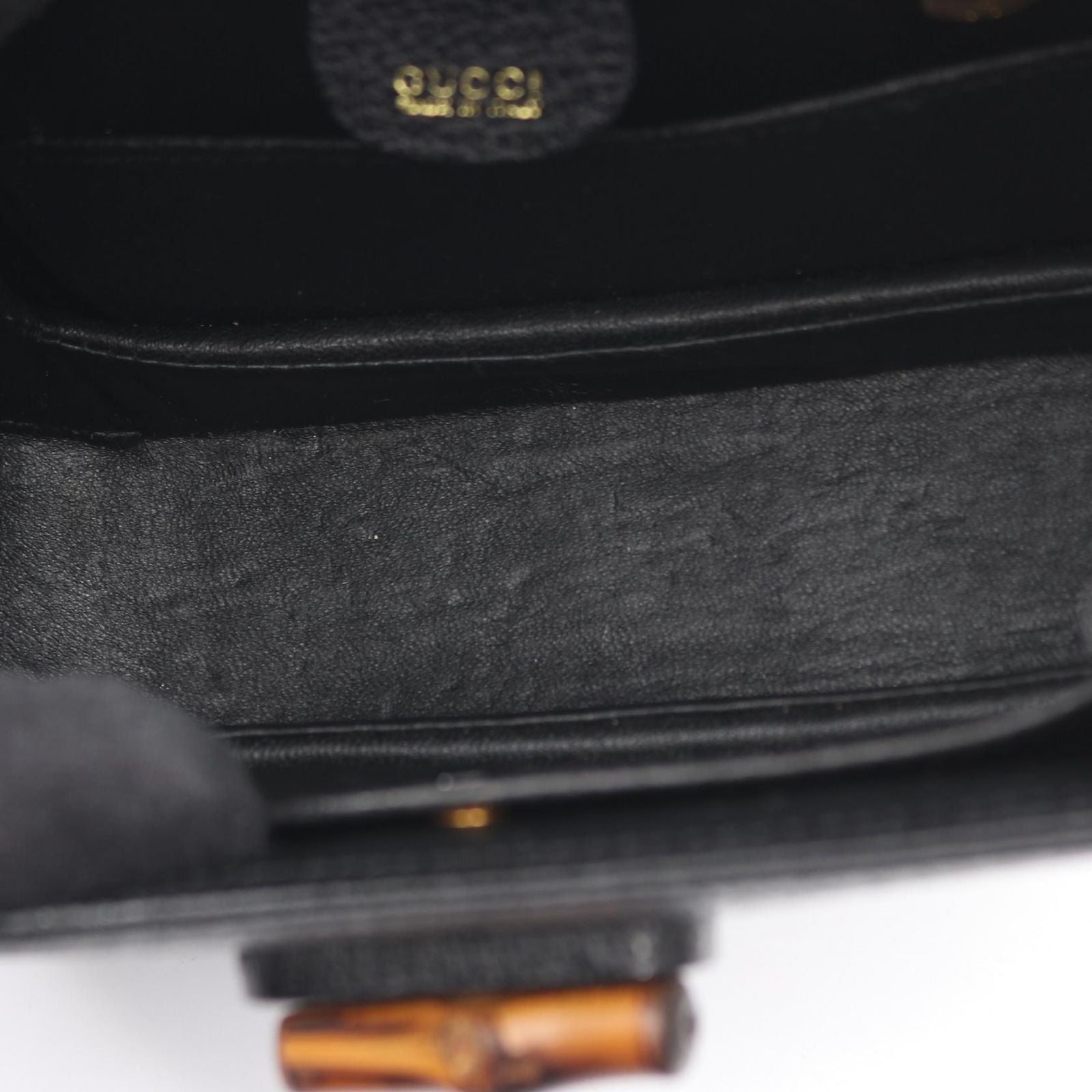 Gucci Handbag Bamboo 2-Way Black Leather Shoulder — view 5