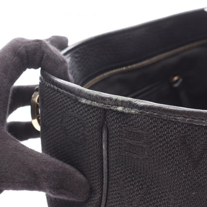 Bvlgari Tote Logo Mania Black Canvas Leather — view 6