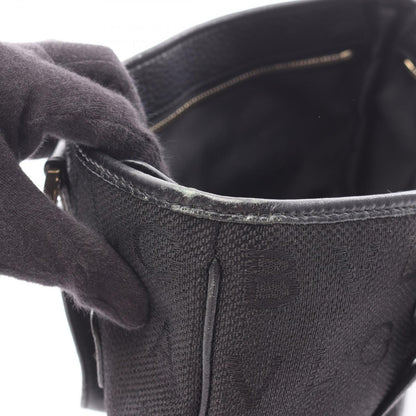 Bvlgari Tote Logo Mania Black Canvas Leather — view 7