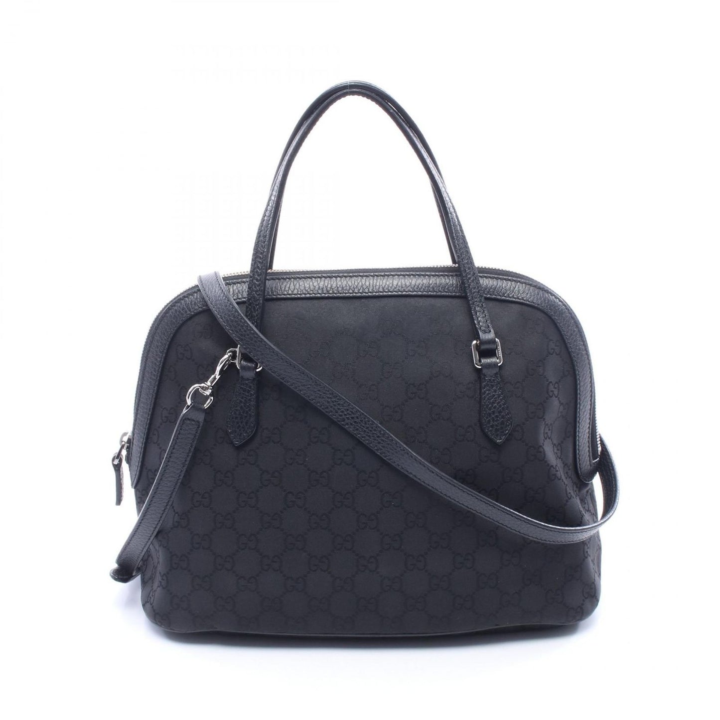 Gucci Handbag GG Nylon 2-Way Black Shoulder