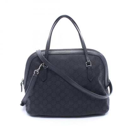 Gucci Handbag GG Nylon 2-Way Black Shoulder