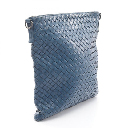 Bottega Veneta Shoulder Bag Intreccia Tosmo Blue Leather — view 2
