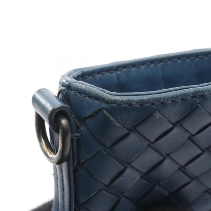 Bottega Veneta Shoulder Bag Intreccia Tosmo Blue Leather — view 8
