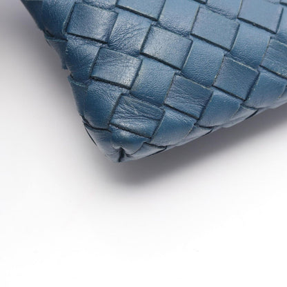 Bottega Veneta Shoulder Bag Intreccia Tosmo Blue Leather — view 6