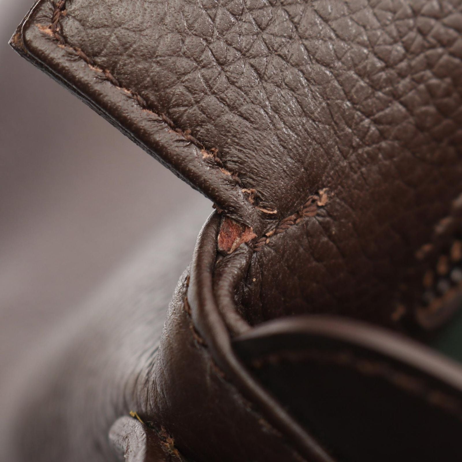Loewe Shoulder Bag Logo Dark Brown Leather — view 5