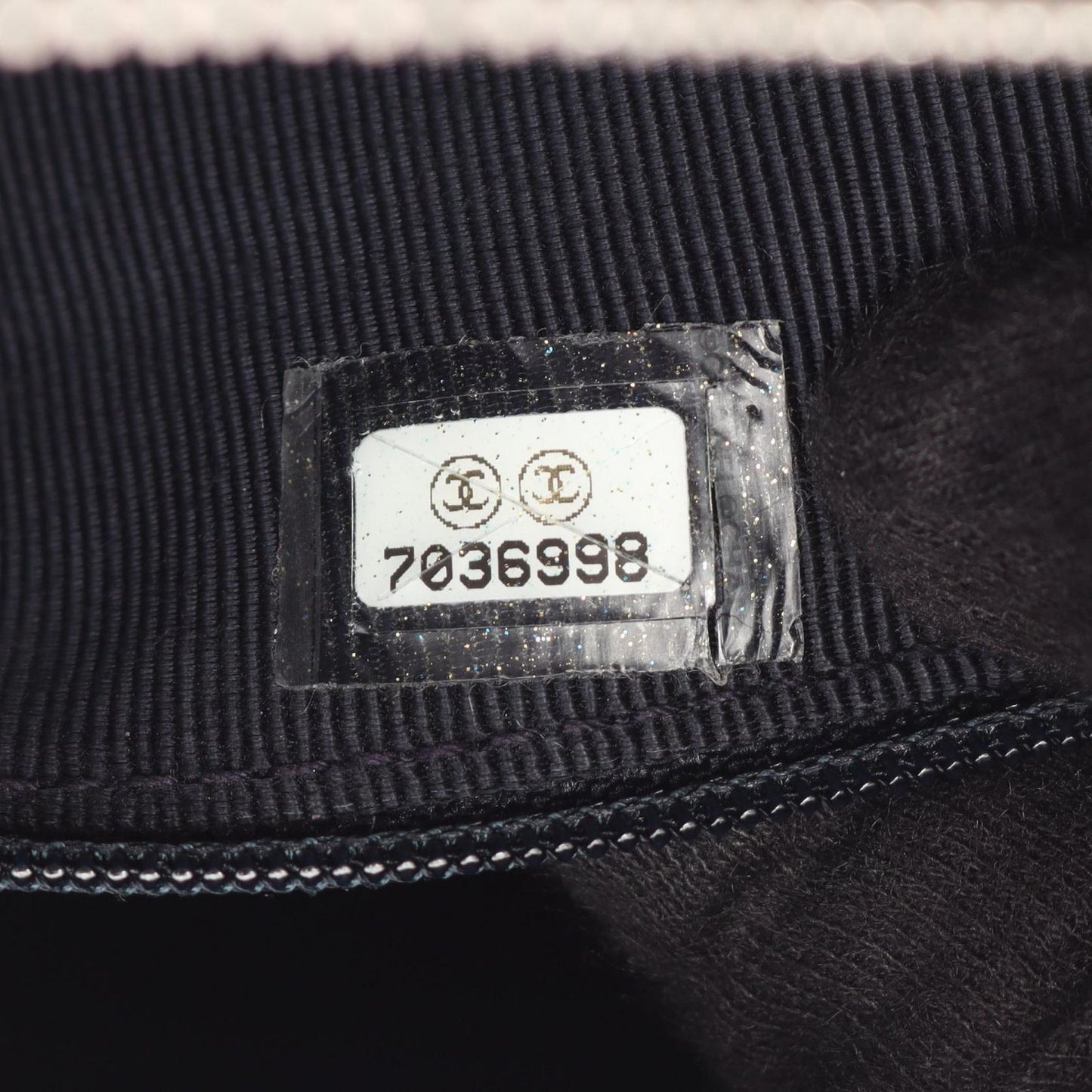 Chanel Shoulder Bag Choco Bar Wild Stitch Navy Leather Chain — view 5