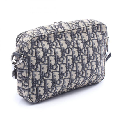 Dior Shoulder Bag Safari Oblique Peacock Beige Black Canvas Leather Messenger — view 2