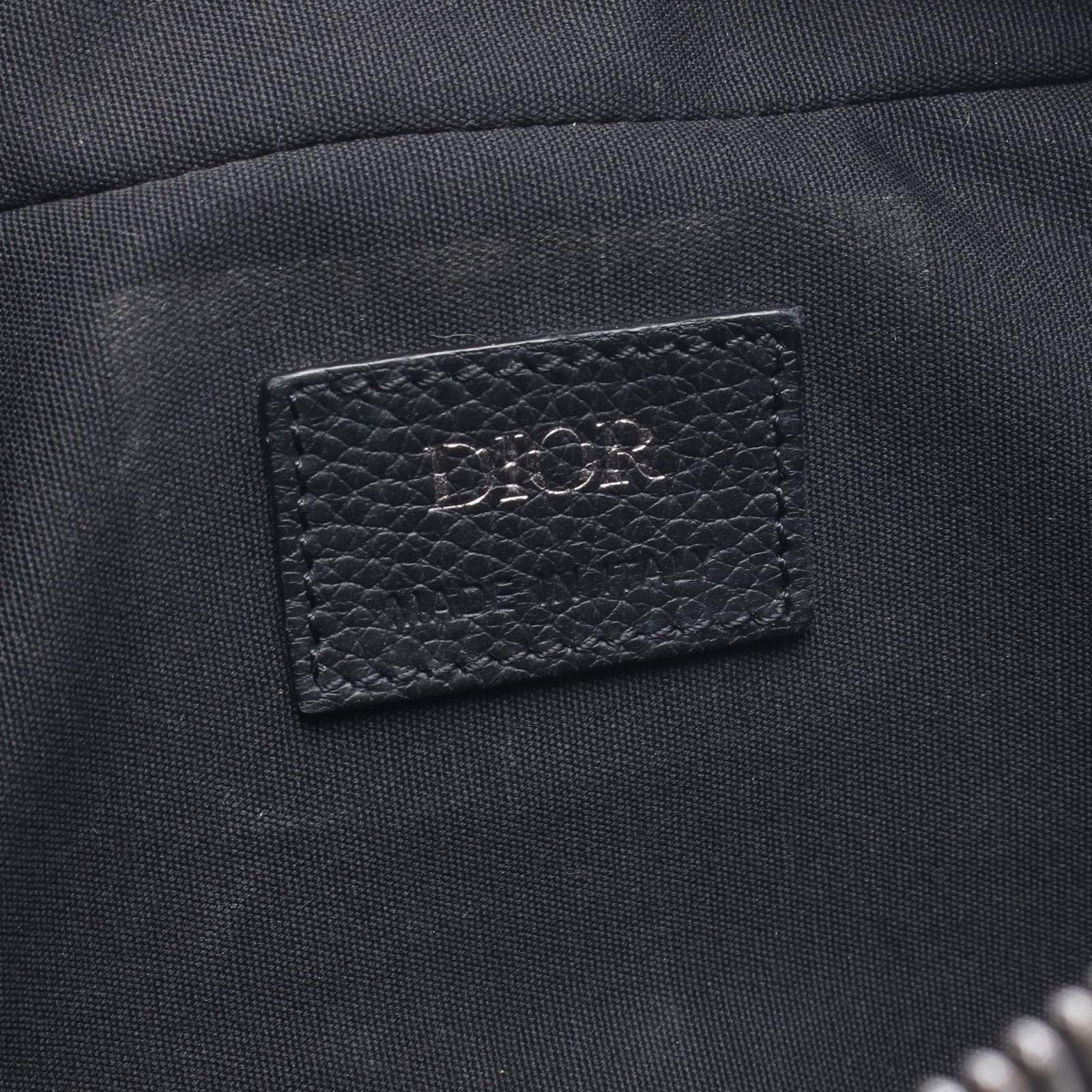 Dior Shoulder Bag Safari Oblique Peacock Beige Black Canvas Leather Messenger — view 4