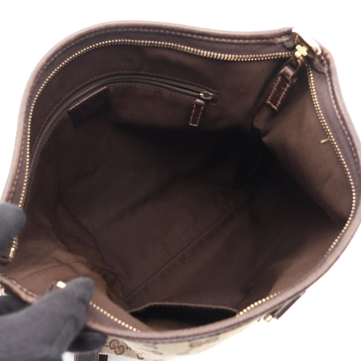 Gucci Shoulder Bag Abbey GG Canvas Beige — view 3