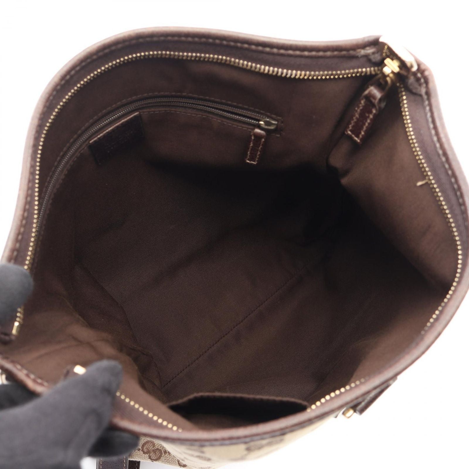 Gucci Shoulder Bag Abbey GG Canvas Beige — view 3