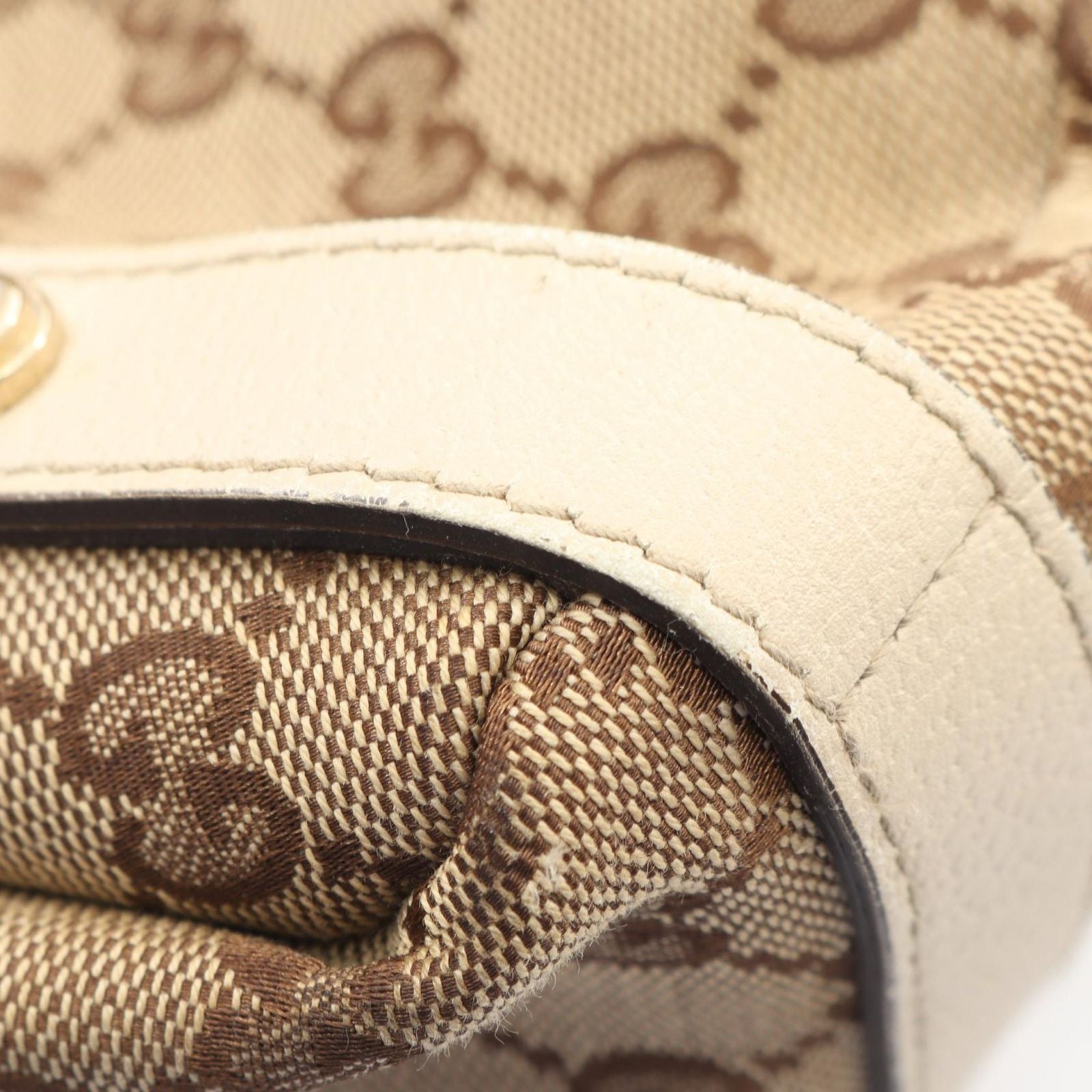 Gucci Shoulder Bag Abbey GG Canvas Beige — view 9