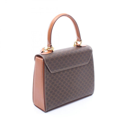 Celine Handbag Macadam Top Handle 2-Way Dark Brown Canvas Leather — view 2