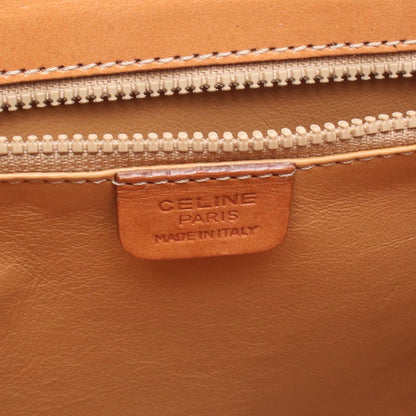 Celine Handbag Macadam Top Handle 2-Way Dark Brown Canvas Leather — view 4