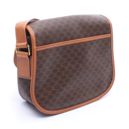 Celine Shoulder Bag Macadam Star Brown Canvas Leather — view 2