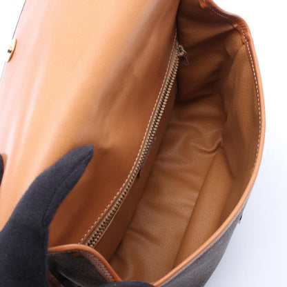 Celine Shoulder Bag Macadam Star Brown Canvas Leather — view 3