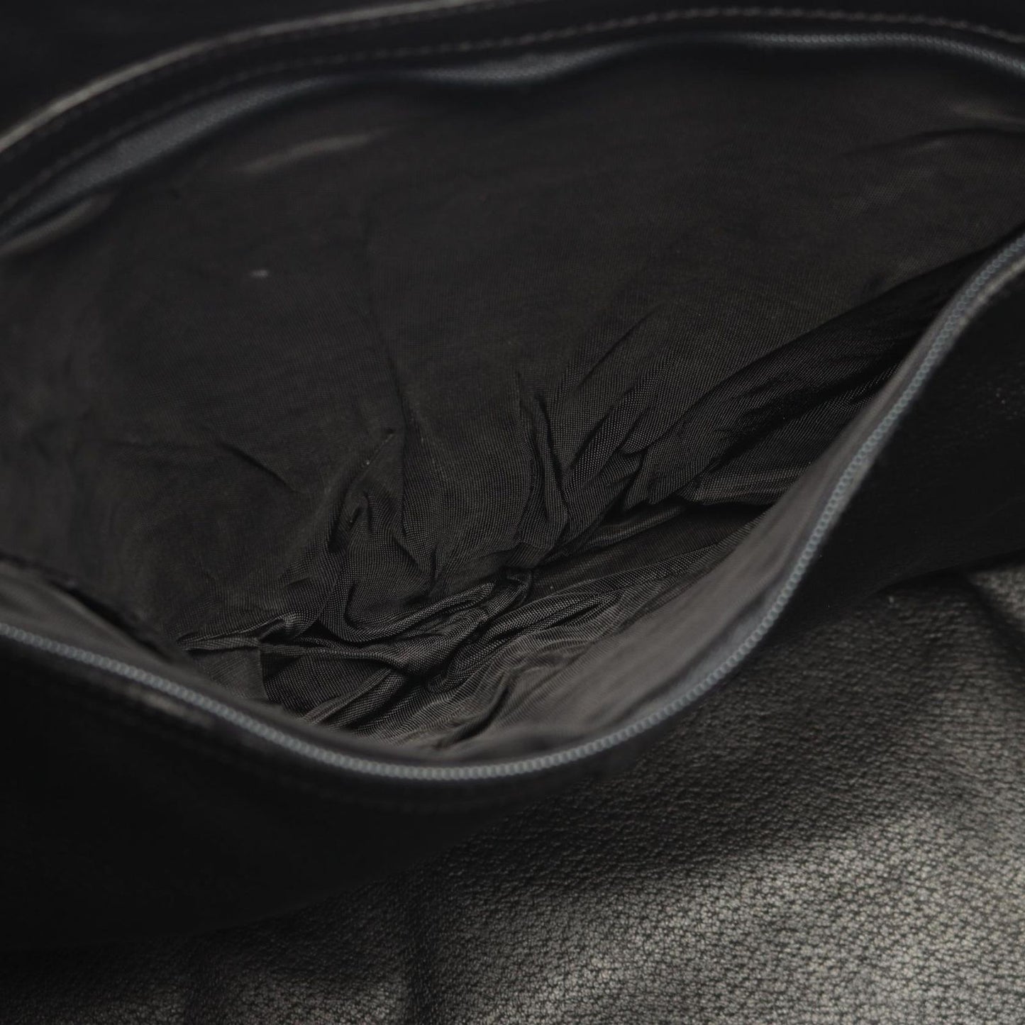 Celine Handbag Macadam Circle Handle Brown Black Canvas Leather Bag — view 5