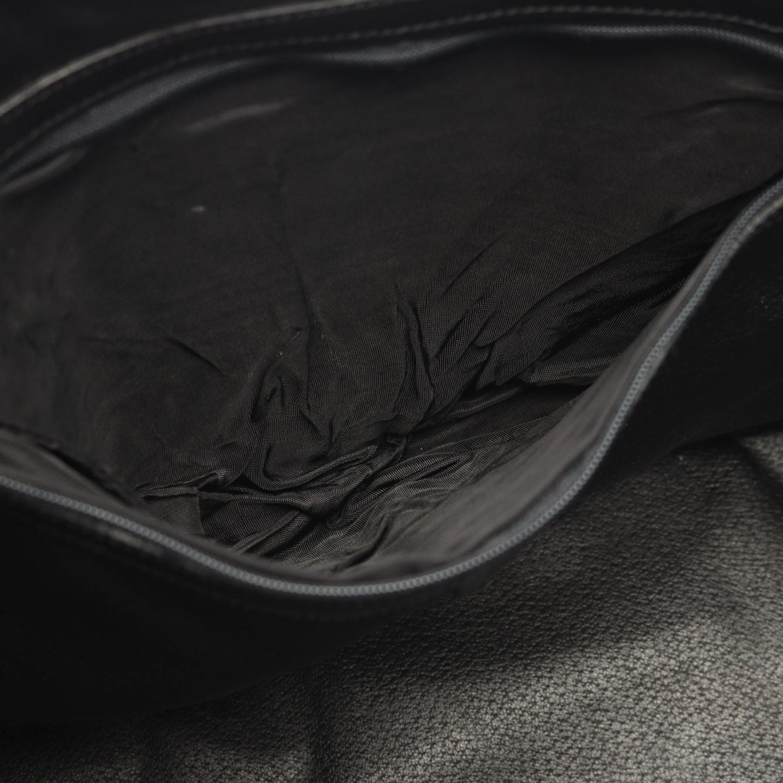 Celine Handbag Macadam Circle Handle Brown Black Canvas Leather Bag — view 5
